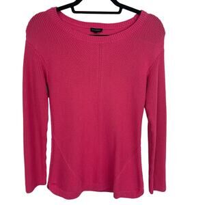 NWT Talbots Crewneck Cotton Sweater Pink XS
